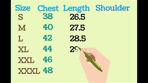 Mens Shirt Size Chart Shirt Size Of Men Men Shirt Size Youtube