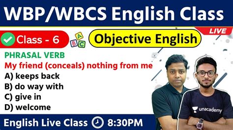 Wbp Main Wbcs English Class Pyqs Based Mcq Objective