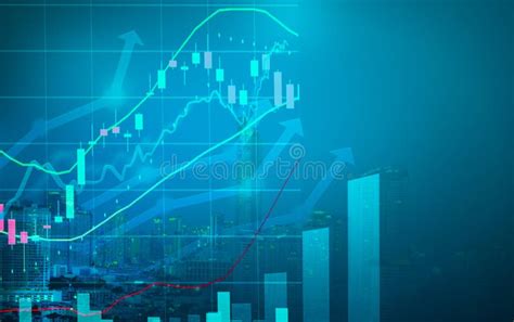 Graph of Candle Chart of Stock Market Stock Image - Image of economic, price: 120993631