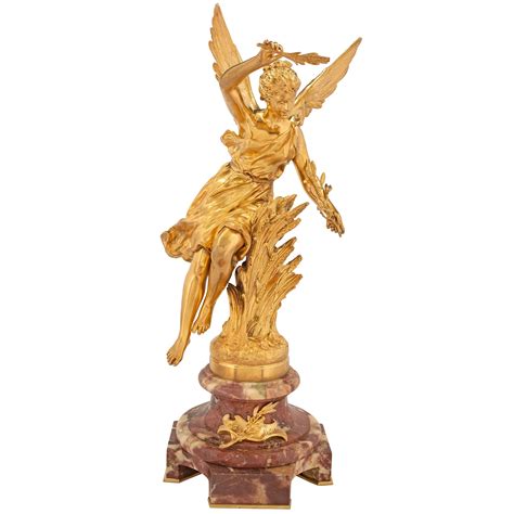 French Th Century Louis Xvi St Ormolu And White Carrara Marble