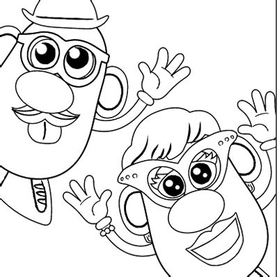 Mr. & Mrs. Coloring Page - Hasbro Play