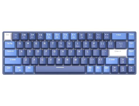 Ergonomic Rgb Backlit Keyboard With Hot Swappable Switches Navy Blue Shop Today Get It