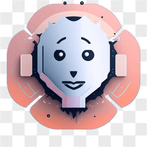 Download Colorful Robot Head Illustration Png Online Creative Fabrica