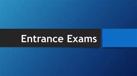 PPT Entrance Exams 2019 Notification Engineering Medical Law Govt