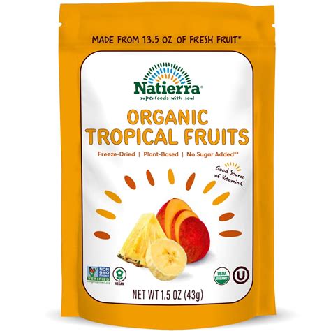 Amazon NATIERRA Nature S All Foods Organic Freeze Dried Tropical