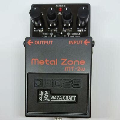 Boss Mt W Metal Zone Distortion Guitar Effects Pedal Waza Craft Ebay