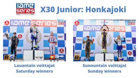 IAME Series Finland 2022 X30 Junior Winners Honkajoki Race YouTube