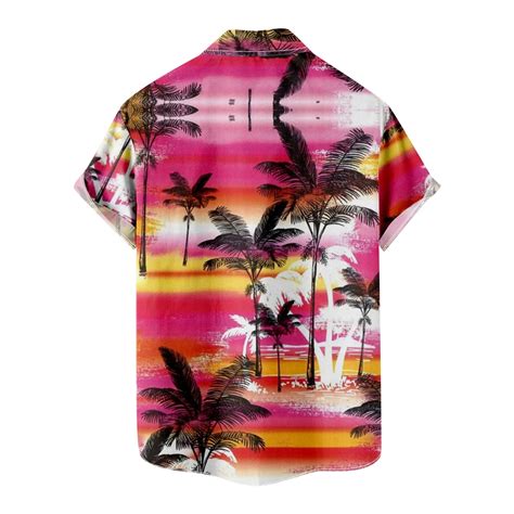 Apexfwdt Mens Casual Hawaiian Shirt Big And Tall Summer Short Sleeve