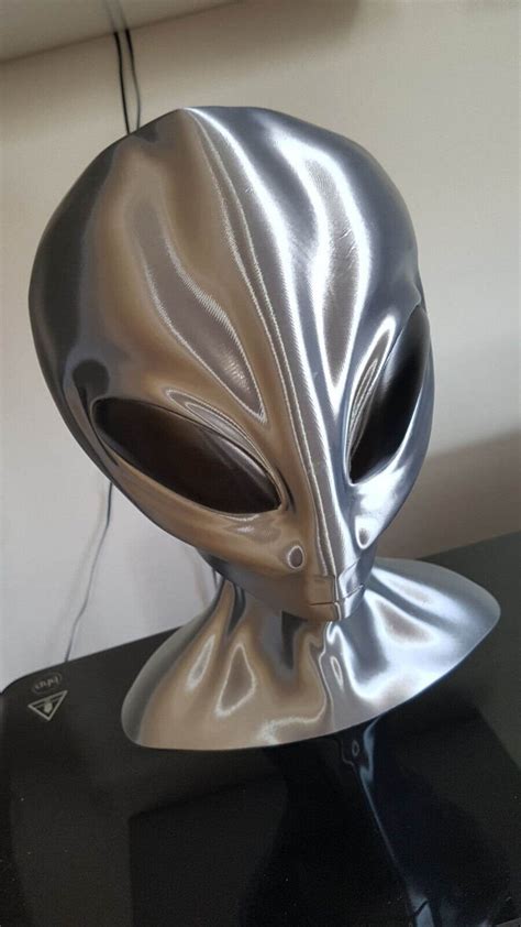 Gray Alien Head Bust Lifesize Au Erirdischer Kopf Roswell Area Grey