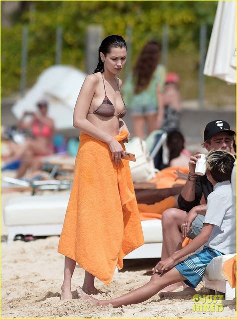 Bella Hadid Shows Off Her Bikini Bod In St Barts Photo 3619006