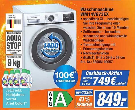 Waschmaschine Wm Vg Ex Siemens Angebot Bei Expert Technomarkt