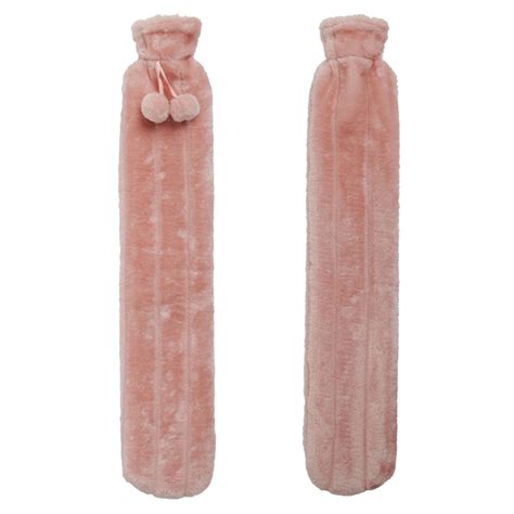 Single Wilko Faux Fur Long Hot Water Bottle In Assorted Styles Wilko
