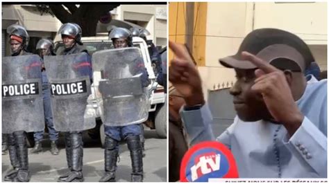 URGENT Bloqué par les policiers Sonko descend de son véhicule et