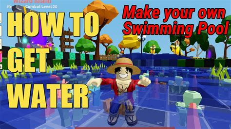 How To Get Water Roblox Islands Bucket Swimming Youtube