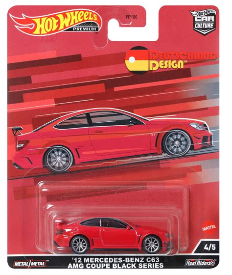 HOT WHEELS HCJ79 12 MERCEDES BENZ C63 AMG COUPE BLACK SERIES 1 64