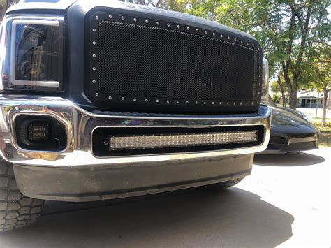 Dasen W Curved Led Work Light Bar Front Bumper Lower Grille