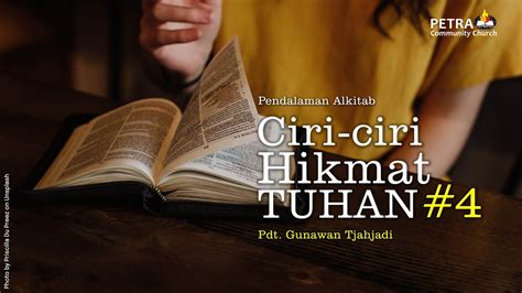 PENDALAMAN ALKITAB 26 NOVEMBER 2021 18 30 WIB Ciri Hikmat TUHAN 4