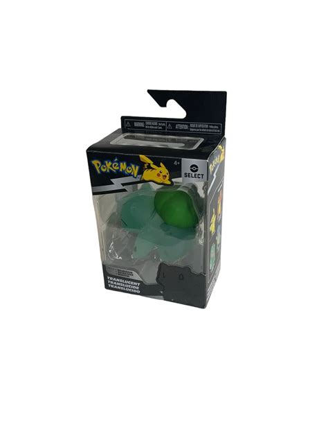 Mavin Jazwares Pokemon Select Translucent Bulbasaur 3 In Battle Figure