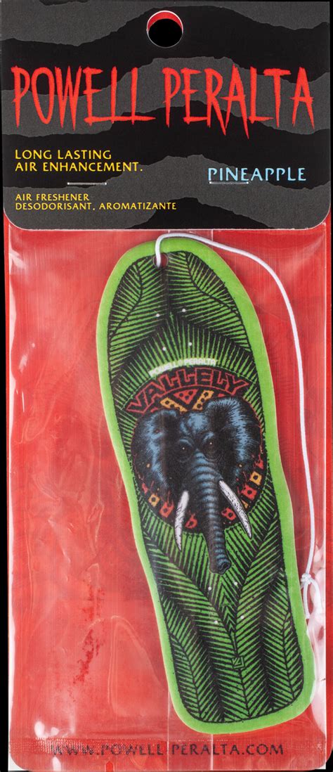 Powell Peralta Mike Vallely Elephant Air Freshener Pineapple Scent