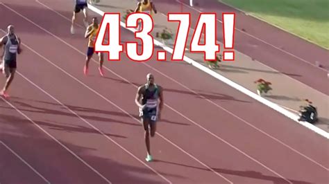 Steven Gardiner Runs WORLD LEAD In 400m, 43.74