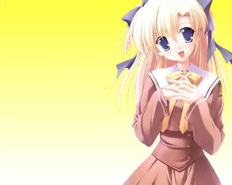 Safebooru Blonde Hair Blue Eyes Canvas 2 Housen Elis Long Hair Nanao