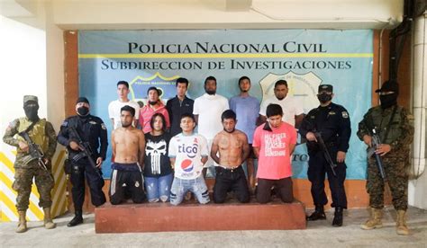 Pnc El Salvador On Twitter Capturamos Por Agrupaciones Ilícitas A 13