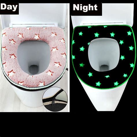 Bathroom Toilet Seat Washable Soft Warmer Mat Cover N Cover Cushion E