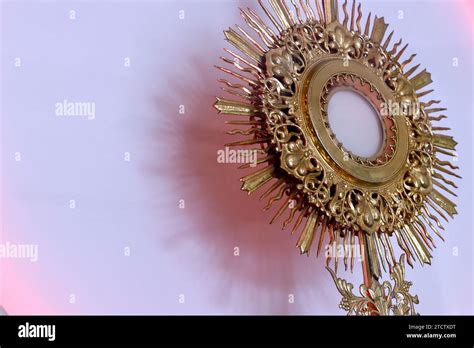 Huyen Si Church Eucharist Blessed Sacrament Inside The Monstrance