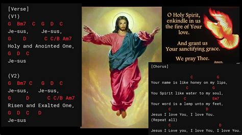 Holy And Anointed One With Chords And Lyrics Youtube