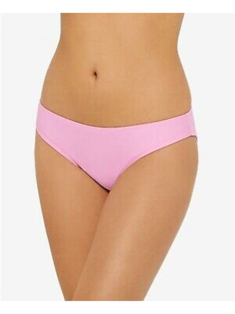 HULA HONEY Women S Pink Unlined Moderate Coverage Bikini Swimsuit