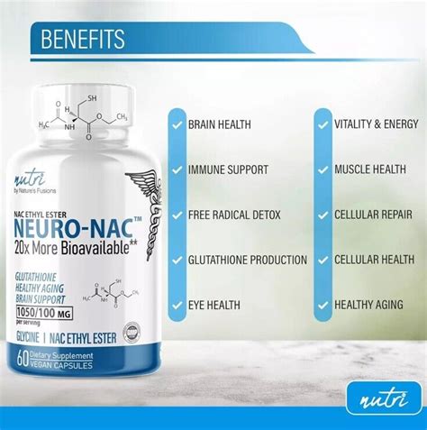 Neuro Nac Supplement N Acetyl Cysteine Ethyl Ester X More