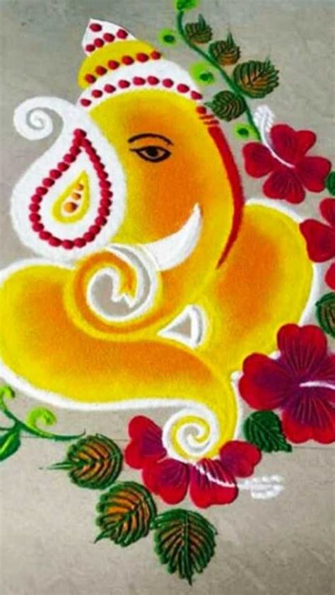 Collection of Top 999+ Stunning Ganpati Rangoli Images in Full 4K