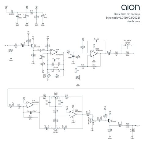 Onboard Bass Preamp Schematic Bass Guitar Preamp