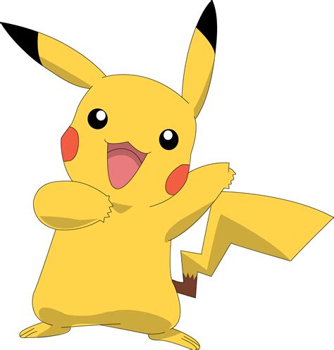 Coloriage Pikachu Heureux Gratuit à Imprimer Et Colorier