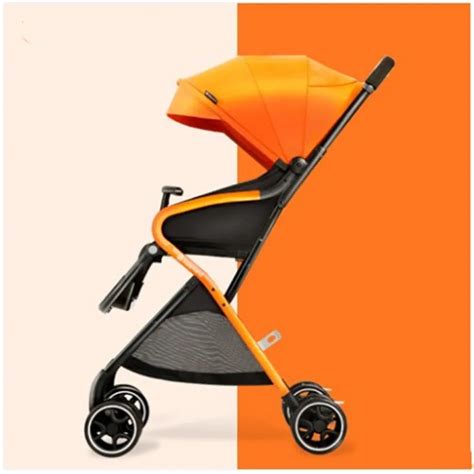 Детская прогулочная коляска, складная, с высоким видом, детская тележка