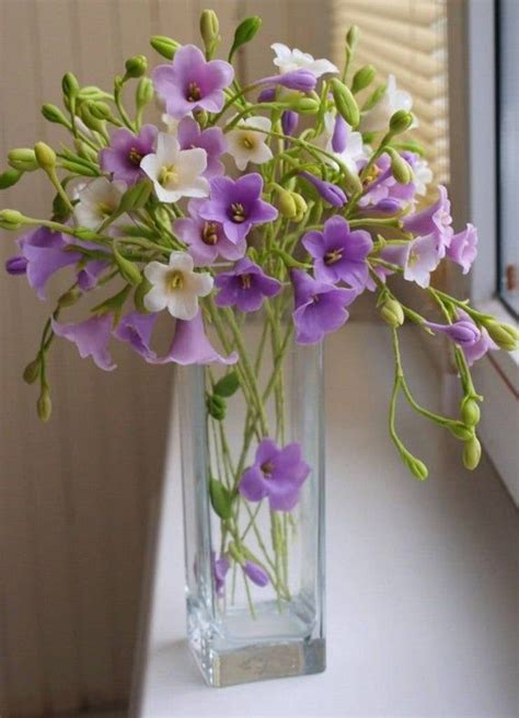 Flower Arrangement Campanula Cold Porcelain Floral - Etsy | Flower ...