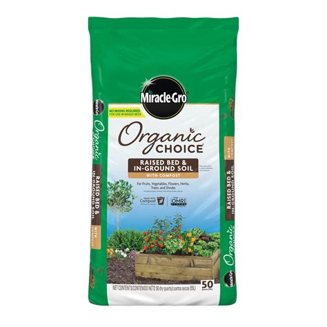 Miracle-Gro Organic Choice In-Ground & Raised Bed Soil 50 QT - $7.99 at