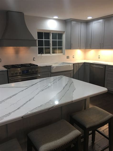 Gray White Quartz Countertops Decoomo