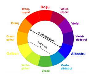 Cercul Cromatic Sau Roata Culorilor Pie Chart Color Chart