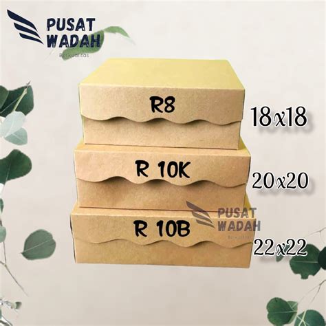 Jual Dus Coklat R B X Cm Tebal Gsm Dus Nasi Kotak Kardus