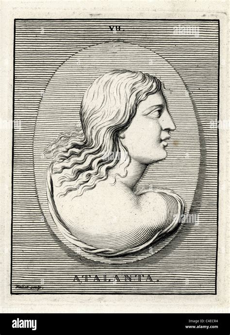 Portrait Of Atalanta A Character In Greek Mythology The Daughter Of