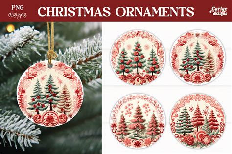 Christmas Ornament Sublimation Graphic By Carla C Designs Creative