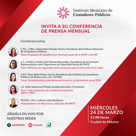 Invitación Conferencia Marzo 1200x1200 Imcp