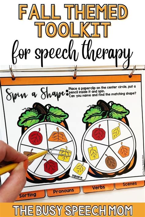 Fall Speech Therapy Activities For Articulation And Language Hands On