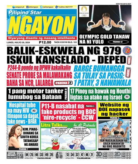 Pilipino Star Ngayon July 29 2024 Digital DiscountMags