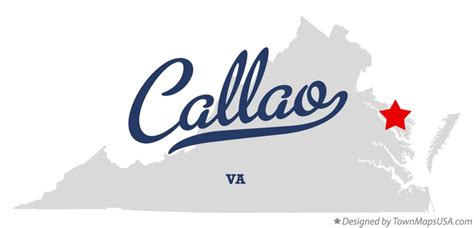 Map of Callao, VA, Virginia