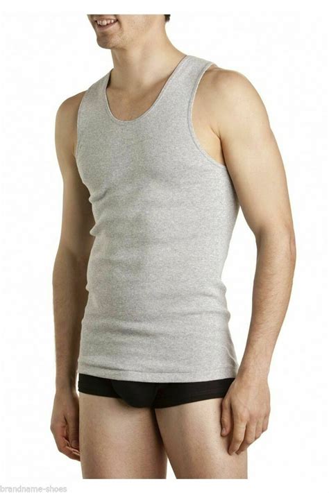 Mens Bonds 6 Pack Singlet Chesty Navy White Black Cotton Vest Singlets