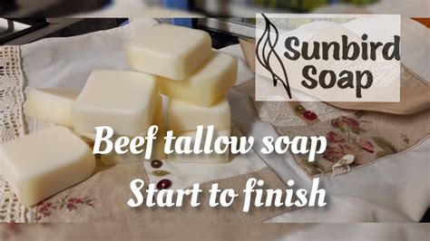 Cold Process Beef Tallow Soap Start To Finish Boerseep Youtube