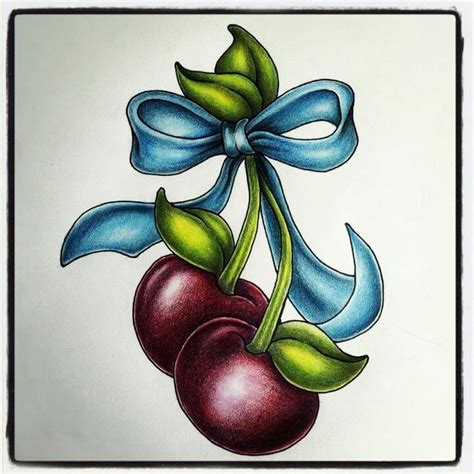 Pin By Bobbie King On Drawings Cherry Tattoos Tattoo Designs Tattoo