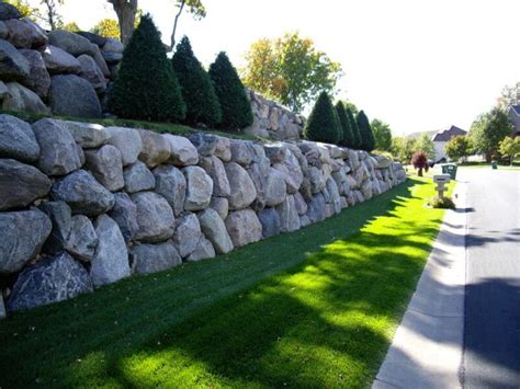 Boulder Retaining Wall - Modern - Garden - Manchester - by Northern ...